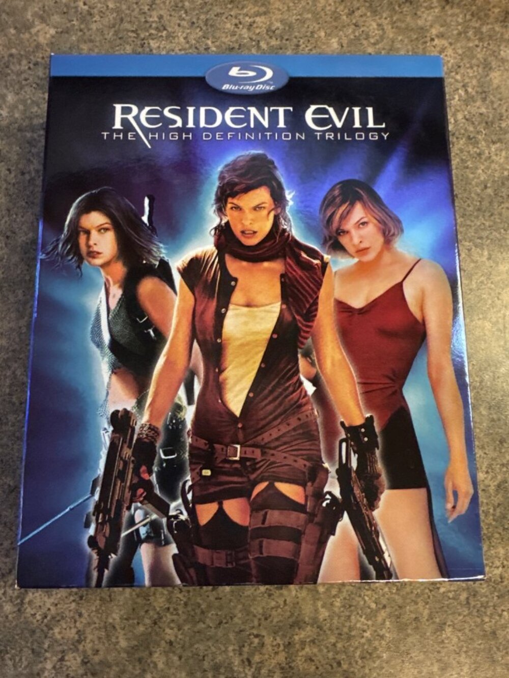 Resident Evil High Definition Trilogy Blu-Ray Set Featuring Milla Jovovich. Incl